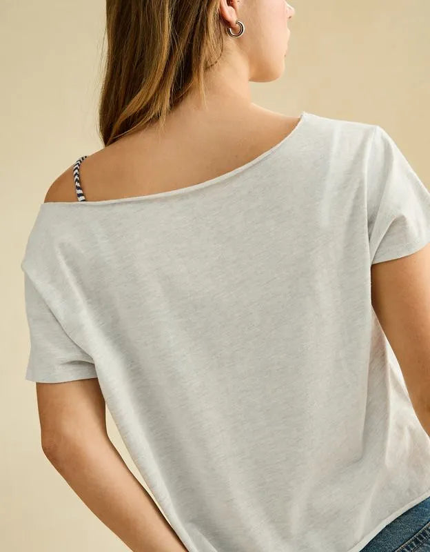 AE Off-the-Shoulder Graphic T-Shirt