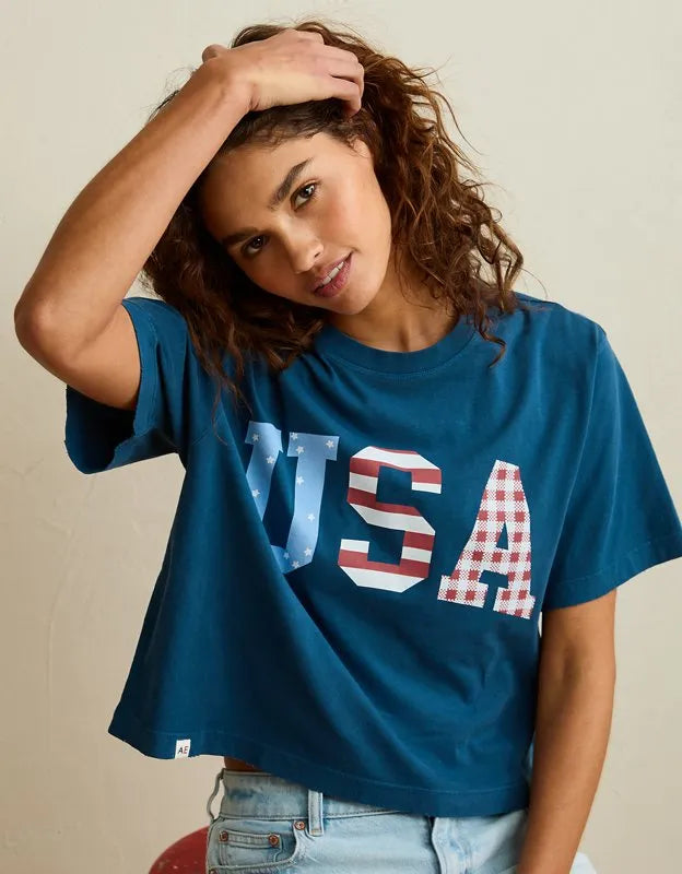 AE Boxy Americana Graphic T-Shirt