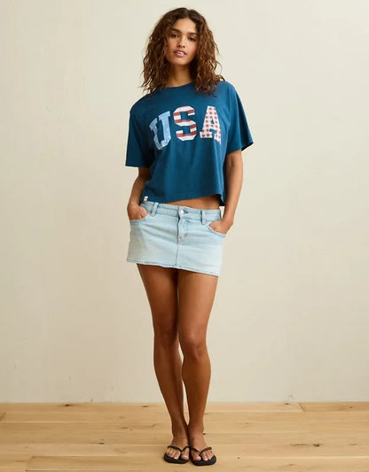 AE Boxy Americana Graphic T-Shirt