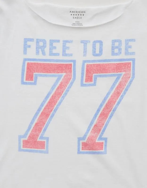 AE Off-the-Shoulder Americana Graphic T-Shirt
