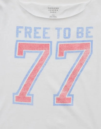 AE Off-the-Shoulder Americana Graphic T-Shirt
