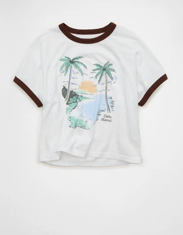 AE Graphic Ringer T-Shirt