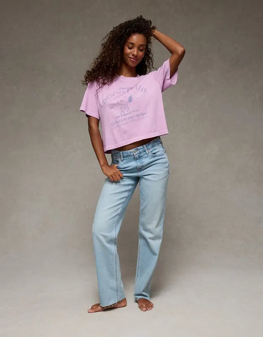 AE Boxy Snoopy Graphic T-Shirt