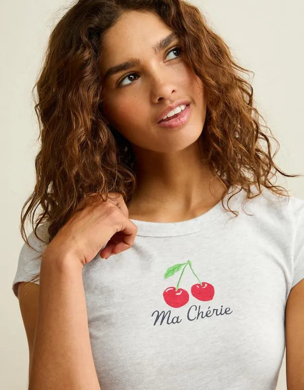 AE Hey Baby Cotton Slub Tee