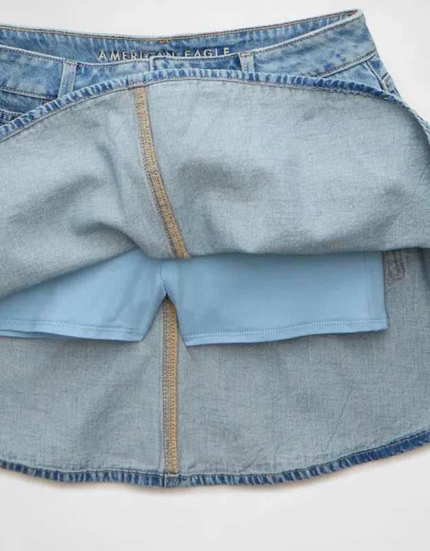 AE Stretch High-Waisted Circle Mini Skort