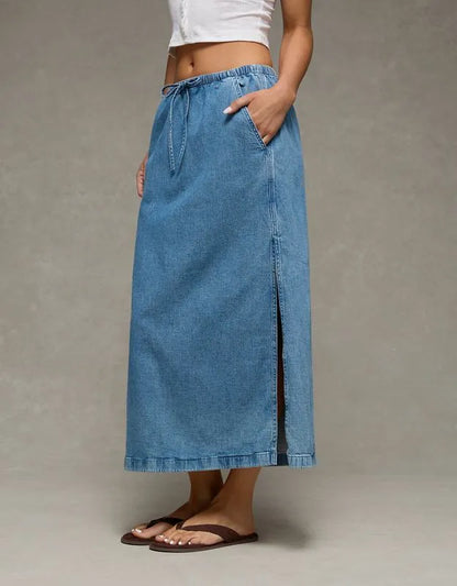 AE Dreamy Drape Pull-On Maxi Skirt