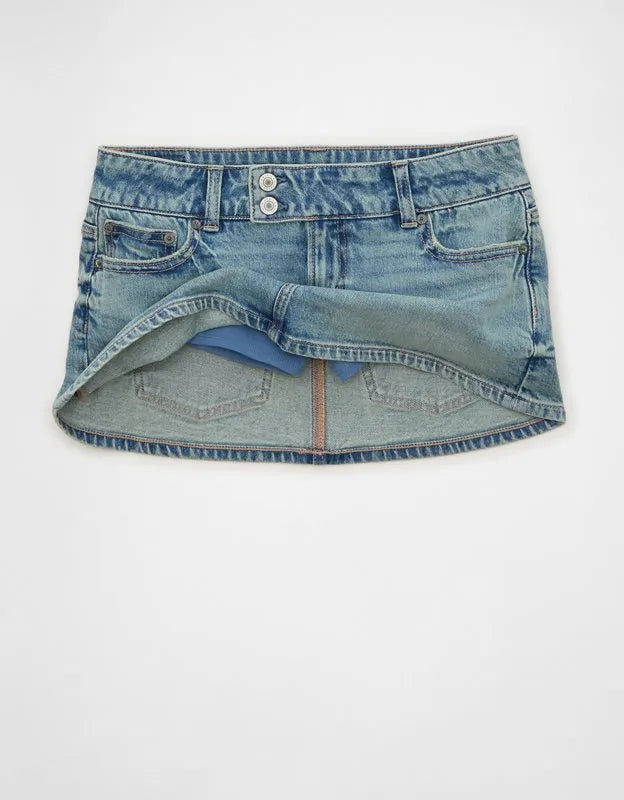AE Stretch Super Low-Rise Perfect Micro Mini Skirt