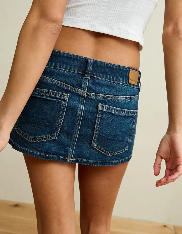 AE Stretch Super Low-Rise Perfect Micro Mini Skirt
