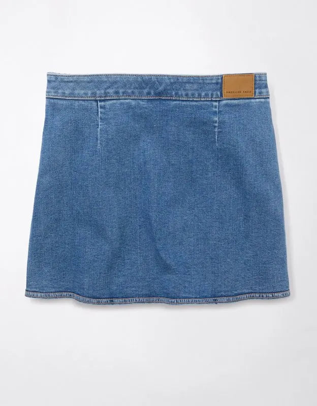 AE Next Level Denim It Knit Mini Skirt