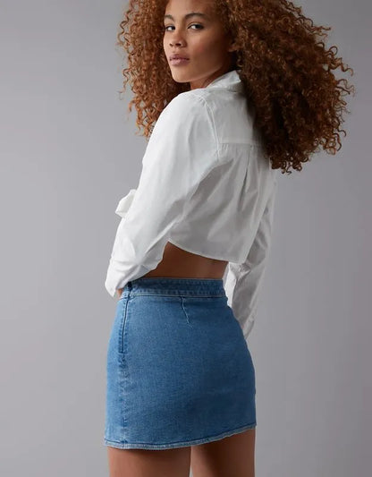 AE Next Level Denim It Knit Mini Skirt