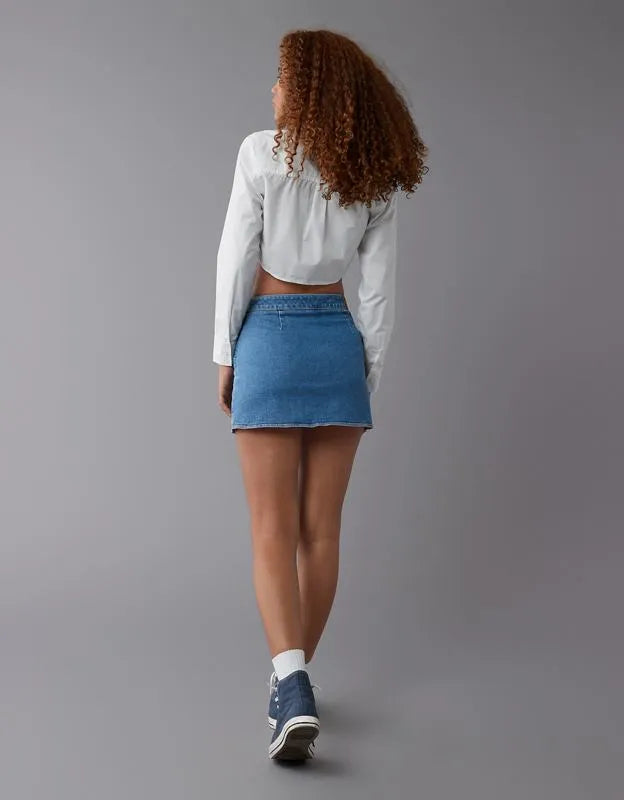 AE Next Level Denim It Knit Mini Skirt