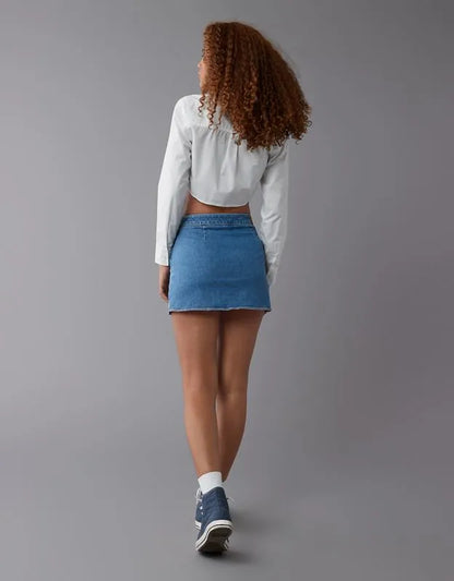 AE Next Level Denim It Knit Mini Skirt