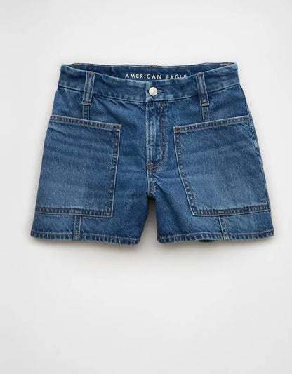 AE 3" Strigid Curvy Super High-Waisted Relaxed Denim Short