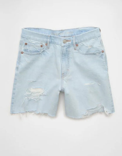 AE 6" Strigid Curvy Super High-Waisted Relaxed Denim Short
