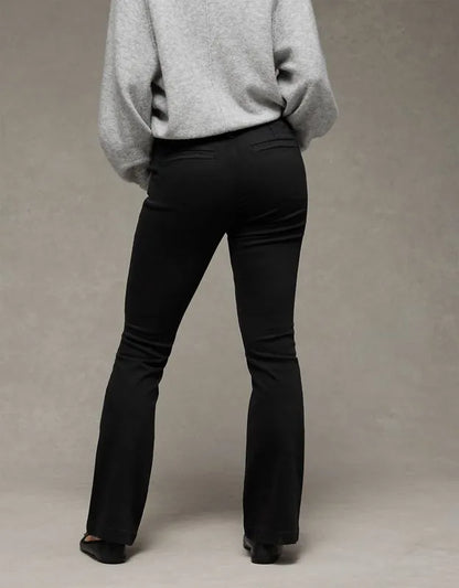 AE Stretch Low-Rise Kick Bootcut Khaki Pant
