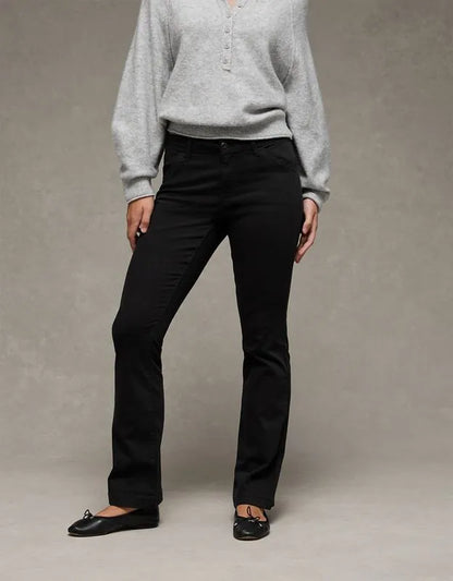 AE Stretch Low-Rise Kick Bootcut Khaki Pant