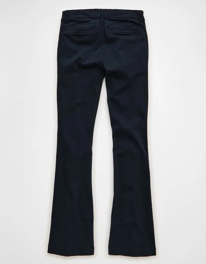 AE Stretch Low-Rise Kick Bootcut Khaki Pant