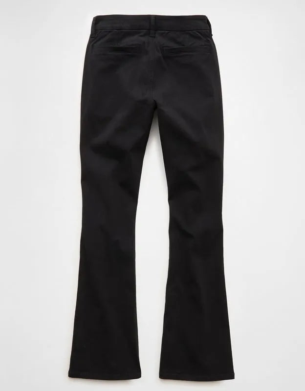 AE Curvy High-Waisted Kick Bootcut Khaki Pant