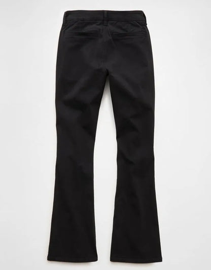 AE Curvy High-Waisted Kick Bootcut Khaki Pant