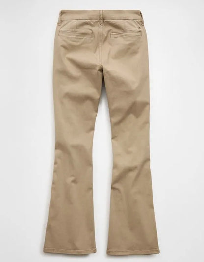 AE Curvy High-Waisted Kick Bootcut Khaki Pant