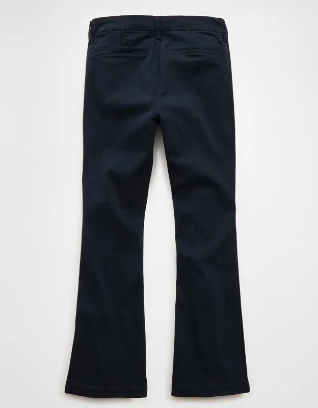 AE Curvy High-Waisted Kick Bootcut Khaki Pant