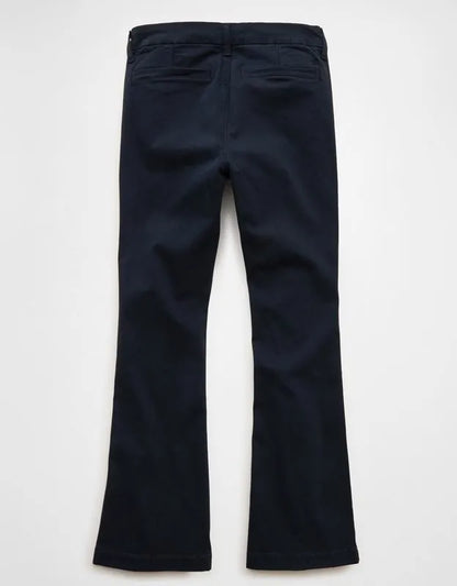 AE Curvy High-Waisted Kick Bootcut Khaki Pant
