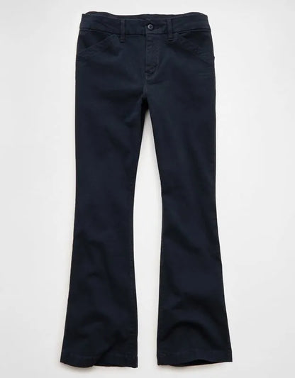 AE Curvy High-Waisted Kick Bootcut Khaki Pant