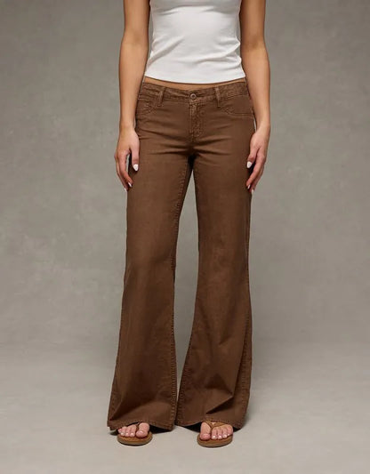 AE Stretch Lightweight Super Low-Rise Flare Pant