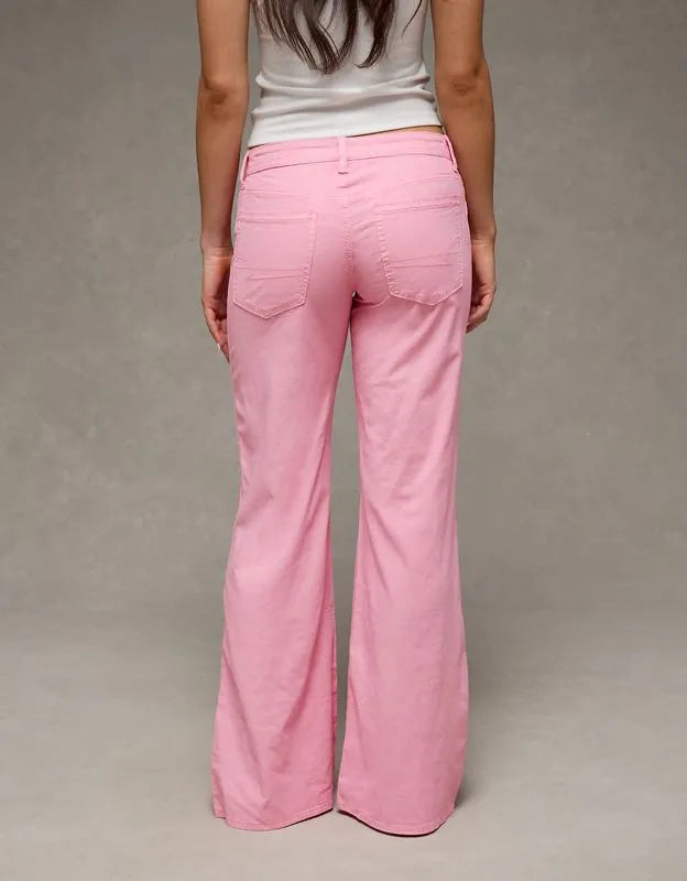 AE Stretch Lightweight Super Low-Rise Flare Pant