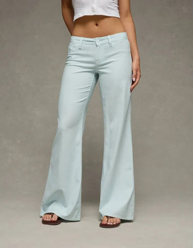 AE Stretch Lightweight Super Low-Rise Flare Pant