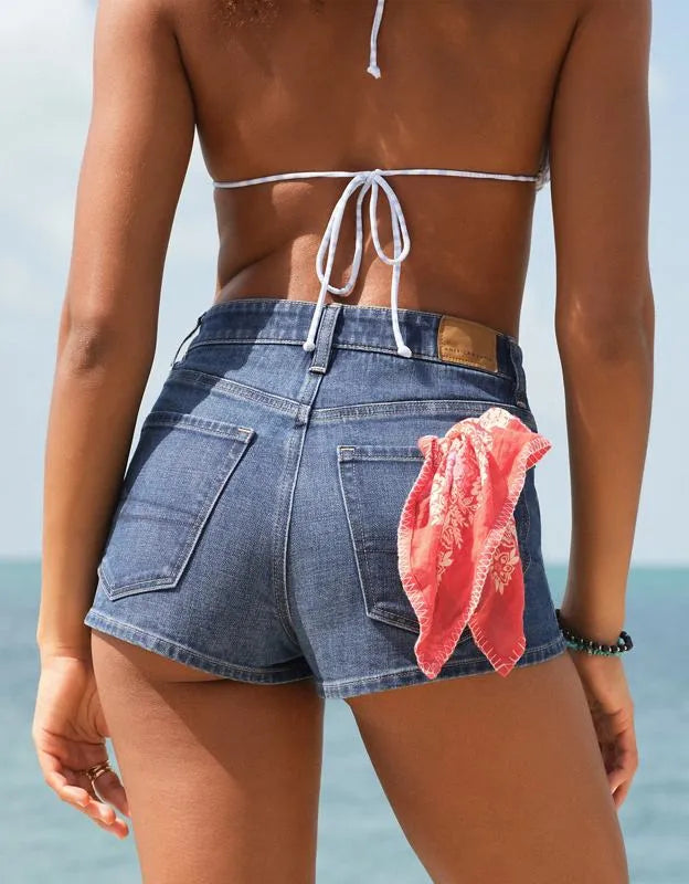AE Stretch Super High-Waisted Cheeky Short