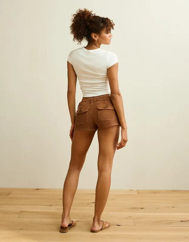 AE Stretch Corduroy Super Low-Rise Micro Short