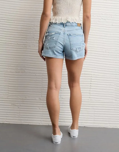 AE Strigid Super High-Waisted Relaxed Denim Short