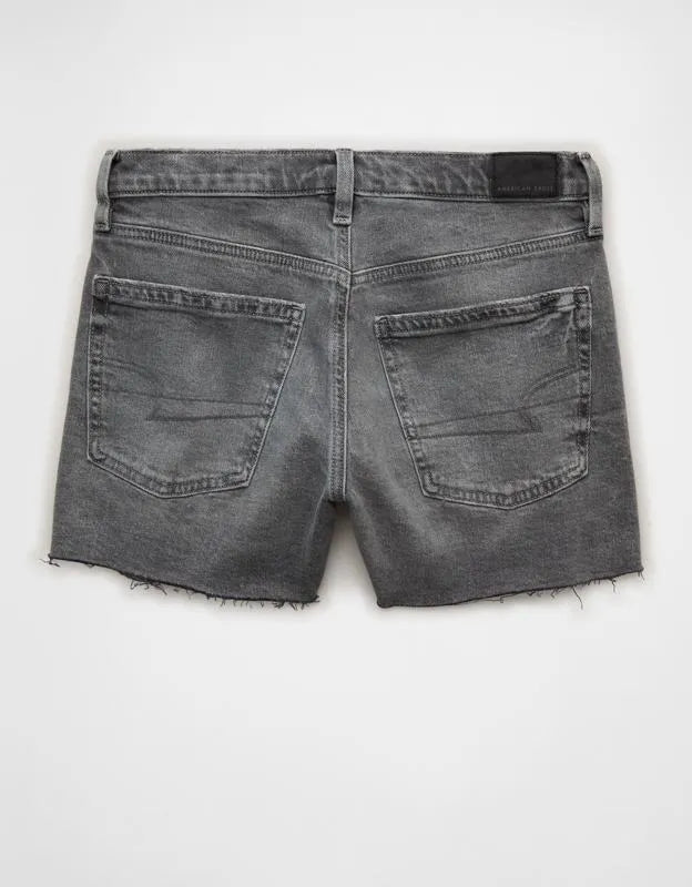AE Strigid Super High-Waisted Relaxed Denim Short