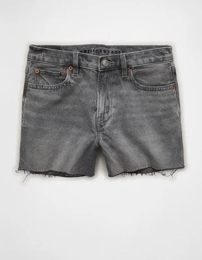 AE Strigid Super High-Waisted Relaxed Denim Short