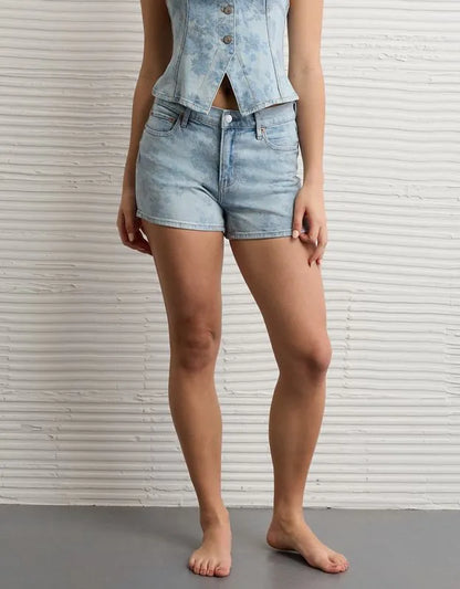 AE Strigid Super High-Waisted Relaxed Denim Short