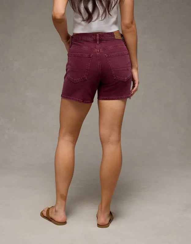 AE 6" Stretch Super High-Waisted Relaxed Denim Short