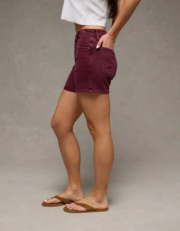 AE 6" Stretch Super High-Waisted Relaxed Denim Short