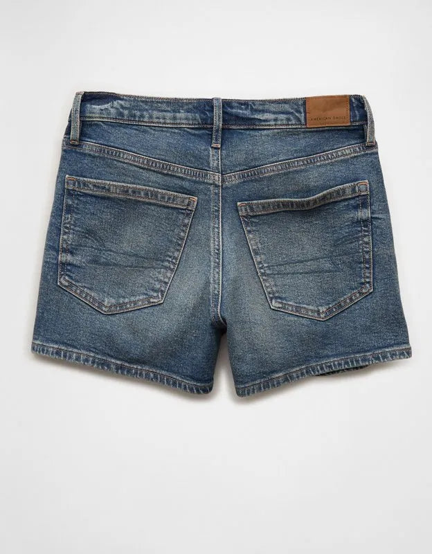 AE Strigid Super High-Waisted Relaxed Denim Short