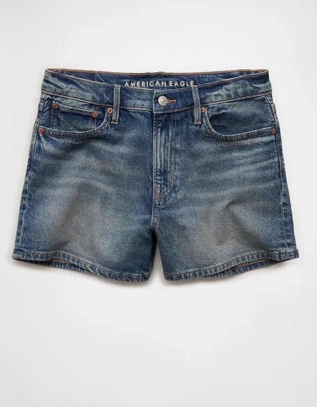 AE Strigid Super High-Waisted Relaxed Denim Short