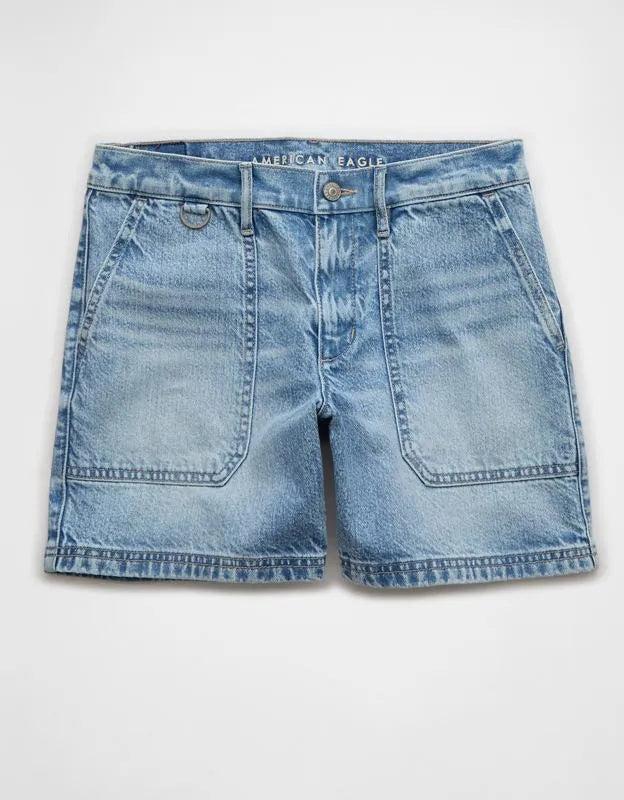 AE 6" Strigid Super High-Waisted Relaxed Denim Short