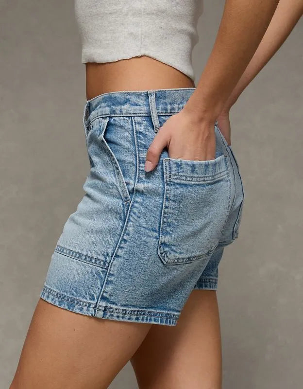 AE 6" Strigid Super High-Waisted Relaxed Denim Short
