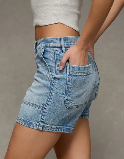 AE 6" Strigid Super High-Waisted Relaxed Denim Short