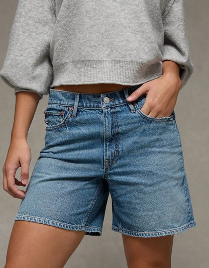 AE 6" Strigid Super High-Waisted Relaxed Denim Short