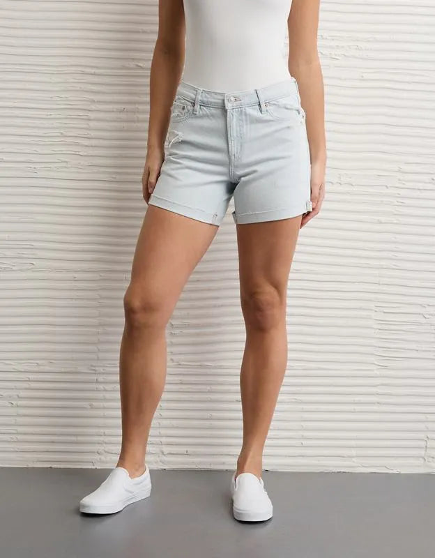 AE 6" Strigid Super High-Waisted Relaxed Denim Short