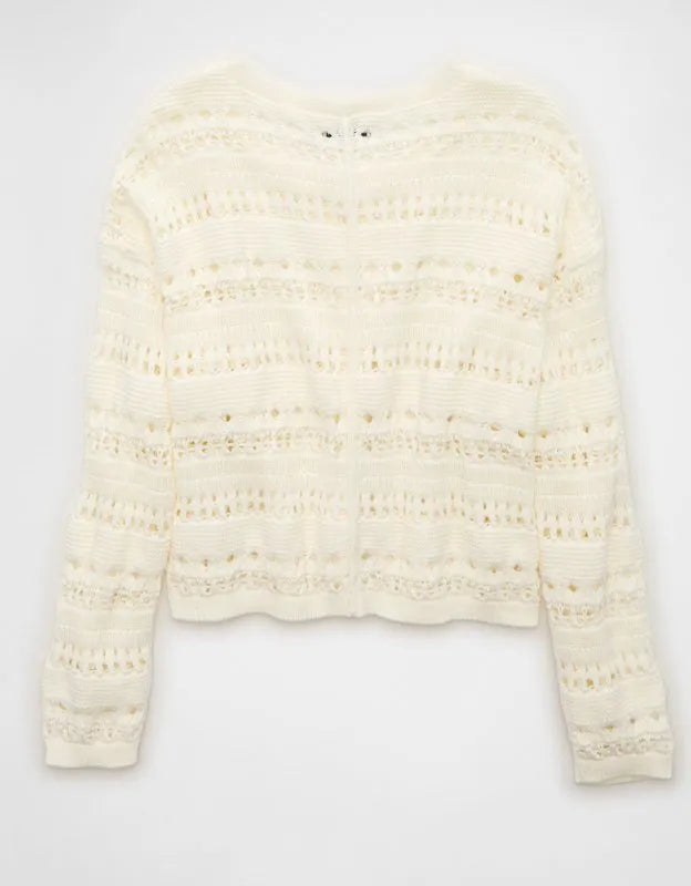 AE Open Stitch Cardigan
