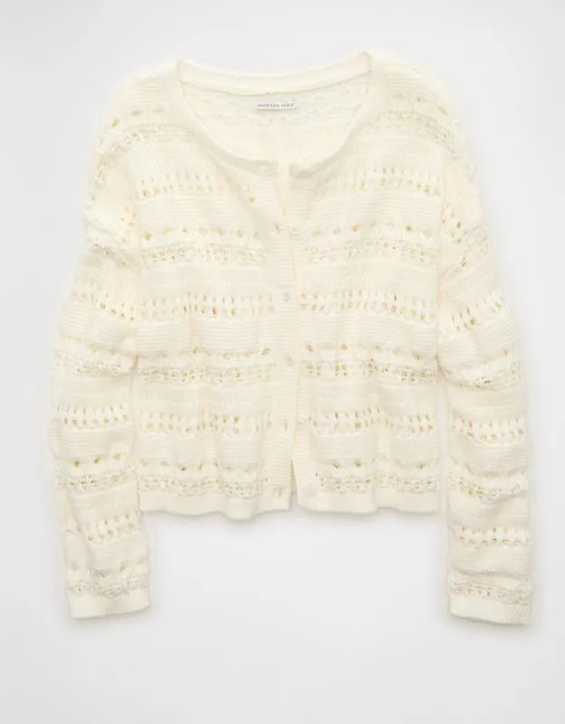 AE Open Stitch Cardigan