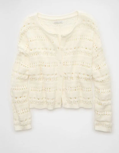 AE Open Stitch Cardigan