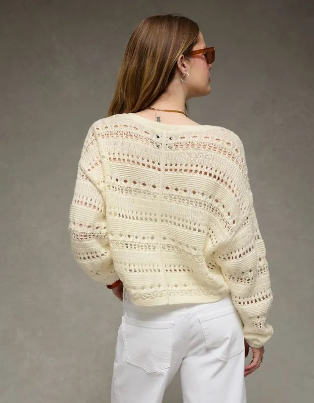 AE Open Stitch Cardigan