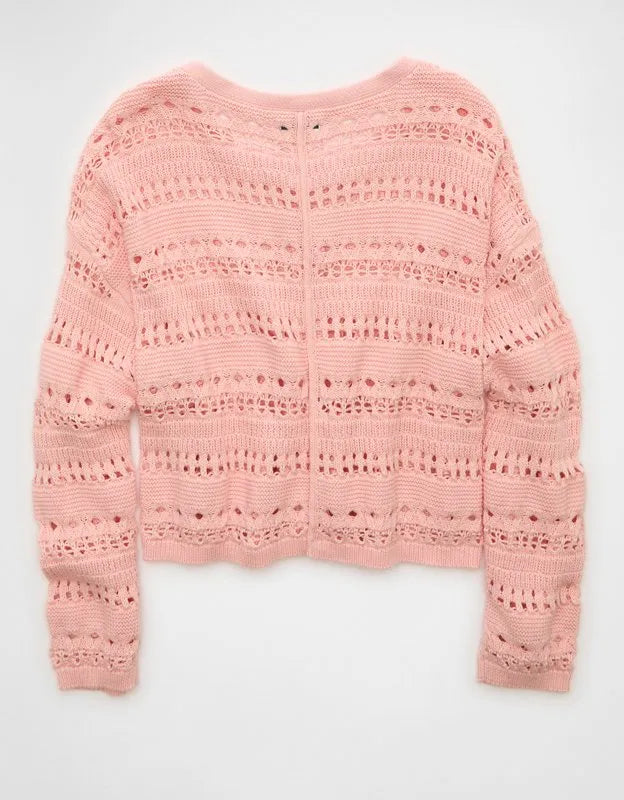 AE Open Stitch Cardigan